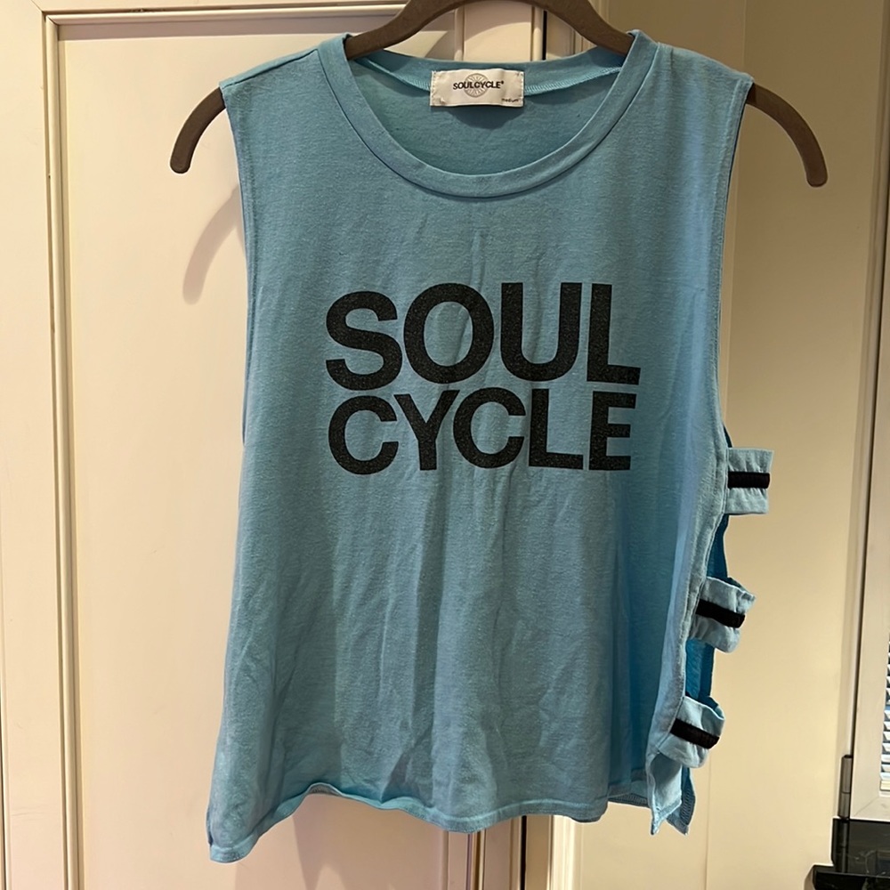 Soul Cycle blue tank
